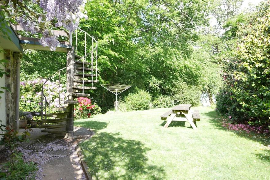 Vipers Quay - a secluded waterfront property with wonderful views of the R. Dart