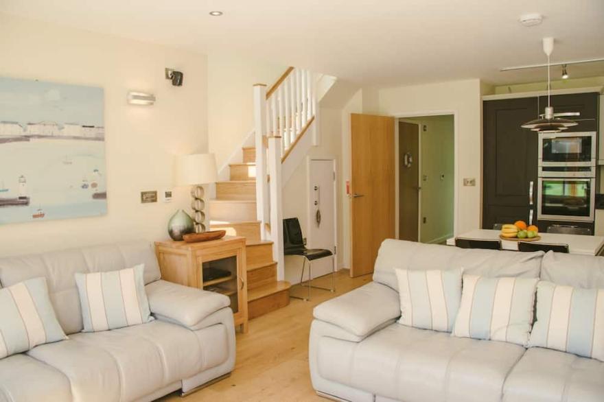 Fabulous property with extensive roof terrace, reached by a spiral staircase, affords panoramic view