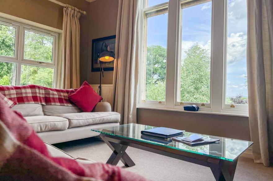 Geltsdale Garden Cottage is all ground floor with 2 bedrooms and 2 bathrooms
