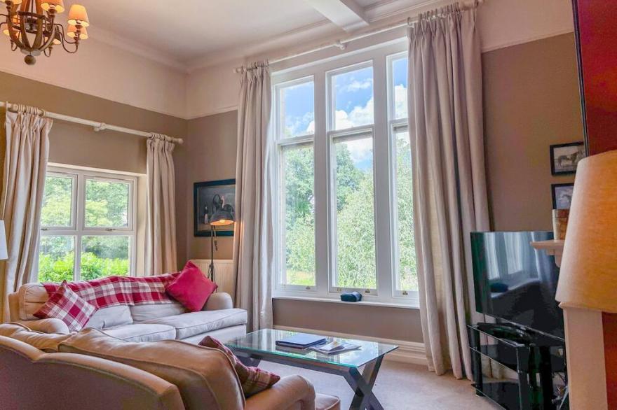 Geltsdale Garden Cottage is all ground floor with 2 bedrooms and 2 bathrooms