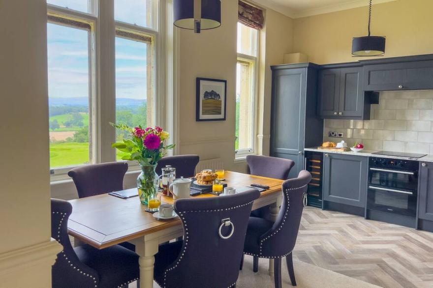 East Wing with views over River Eden,  close to Carlisle and the Lake District