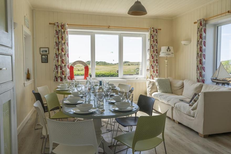 Large Bungalow sleeps 11. Beautiful views, big garden, lots of parking.