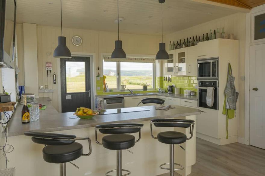 Large Bungalow sleeps 11. Beautiful views, big garden, lots of parking.