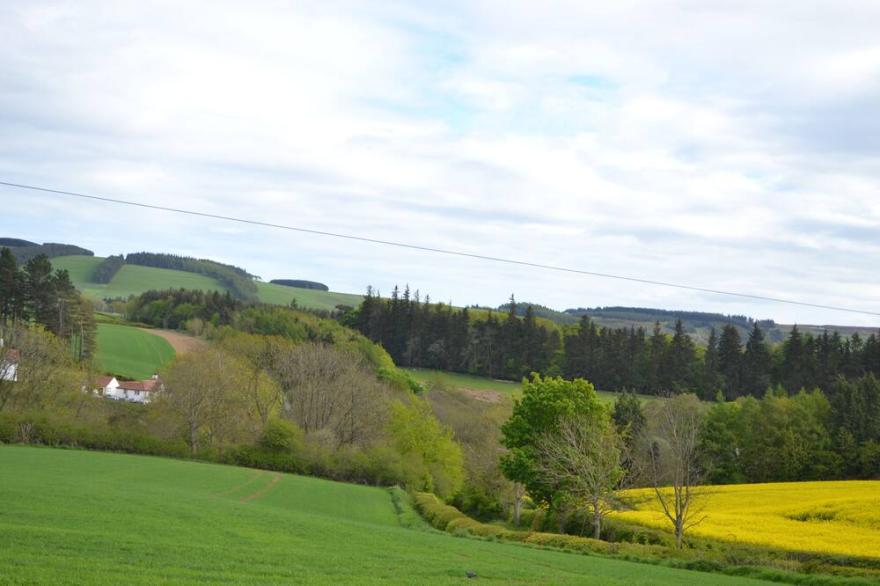 Country location with superb views over the Lammermuir Hills