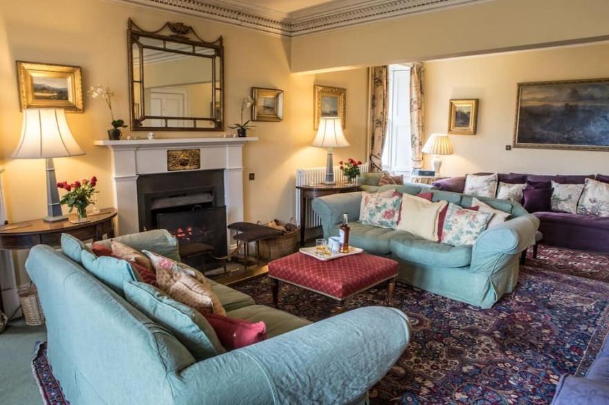 Charming mansion house in the Scottish highlands.