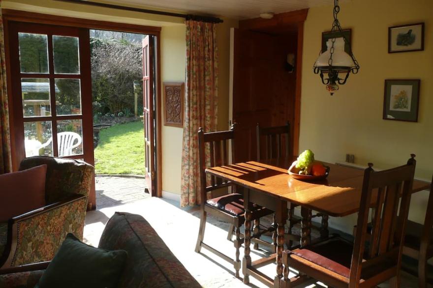 Cosy Cottage in Picturesque Rural Location Near Sea, Garden, Burn, Red Squirrels