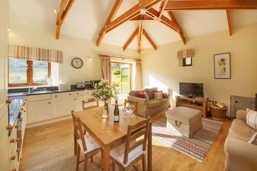 Excellent converted barn in historic castle of Caerhays on the South Cornish Coast